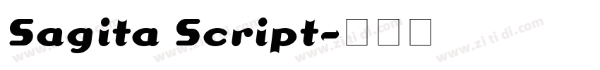 Sagita Script字体转换